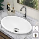 Ver imagem 2 de Cuba Pia Banheiro Sophia Torneira DL04 Valvula Inox Click Branco