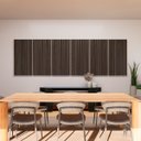 Ver imagem 2 de Painel Acústico Absorvedor Decorativo Parallax Ripado Horizon Crepe Maestra Acústica:louro/preto