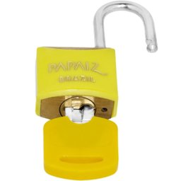 Cadeado Pequeno 20mm Haste Curta Latão Maciço Amarelo com Chave | Papaiz | Kit 10 Un - 5