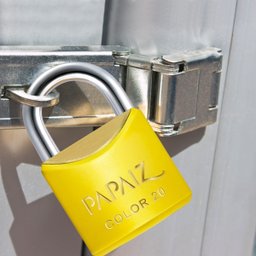 Cadeado Pequeno 20mm Haste Curta Latão Maciço Amarelo com Chave | Papaiz | Kit 10 Un - 8