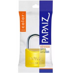 Cadeado Pequeno 20mm Haste Curta Latão Maciço Amarelo com Chave | Papaiz | Kit 10 Un - 7