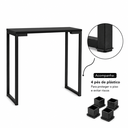 Ver imagem 4 de Aparador Estilo Industrial Slim 75x70 Mesa Decorativa Cantinho do Café Preto