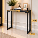 Ver imagem 6 de Aparador Estilo Industrial Slim 75x70 Mesa Decorativa Cantinho do Café Preto