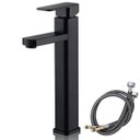 Ver imagem 5 de Torneira Monocomando Misturador 29cm Lorben Banheiro Quadrada Alta Preto Fosco