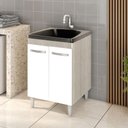 Ver imagem 1 de Balcão Gabinete Tanque com Cuba 0,60x0,60 Vectra Elmo/branco Hr Móveis