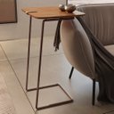 Ver imagem 2 de Mesa Apoio Lateral para Sofá Atenas Pé Café:Cinamomo