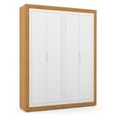 Ver imagem 2 de Jogo de Quarto Infantil Tutto New Guarda Roupa 4 Portas e Berço Freijó/branco Soft com Capiton