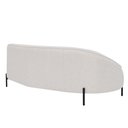 Ver mais imagens de Sofá Orgânico 03 Lugares 180cm Porto Pés Preto Linho Off White - Nexta Casa