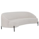 Ver imagem 1 de Sofá Orgânico 03 Lugares 180cm Porto Pés Preto Linho Off White - Nexta Casa