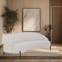 Ver imagem 2 de Sofá Orgânico 03 Lugares 180cm Porto Pés Preto Linho Off White - Nexta Casa