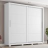 Guarda Roupa Casal Premier 2 Portas Deslizantes Branco Absoluto - Zanzini Móveis - 2