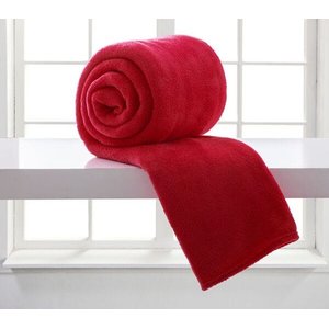 Manta Solteiro Microfibra Home Design Vermelho Iii - Corttex