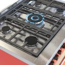 Ver imagem 4 de Fogao 5 Bocas Venax Temis Vermelho Gas Glp 127 V