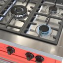 Ver imagem 2 de Fogao 5 Bocas Venax Temis Vermelho Gas Glp 127 V