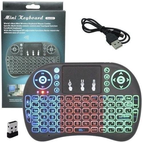 Mini Teclado Touchpad Wireless Usb Smart Tv Netflix