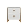 Mesa de Cabeceira Evo Branca 2 Gavetas - 3