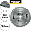 Ver imagem 5 de Lamina para Serra Circular Vídea Disco de Corte 185mm Vonder Serra Bancada para Corte Alumínio Ferro