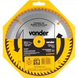 Lamina para Serra Circular Vídea Disco de Corte 185mm Vonder Serra Bancada para Corte Alumínio Ferro - 4