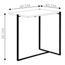 Ver imagem 2 de Mesa de Apoio T 40cm Aço Dourado / Mármore Branco - Gran Belo