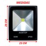 Kit 8 Refletor Led Branco Holofote Externo Jardim Muro 50w - 6