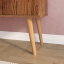 Ver imagem 5 de Aparador Buffet Wood 3 Portas Cantinho Café Prateleira Organizadora Pés Palito Retrô - Freijó - Rpm