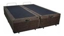 Ver imagem 1 de Cama Box Baú Queen Reforçada Fabricação Própria - Suede - Marrom