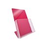 Porta Folder Panfleto Flyer Papel 10X20Cm Acrílico Vermelho - 1