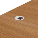 Ver mais imagens de Mesa para Escritório em L 180x190cm 2 Portas e 3 Gavetas Unik A02 Freijó Branco - Lyam Decor