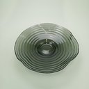 Ver mais imagens de Centro de Mesa Decorativo de Vidro Fumê 8x34x34cm Sala Jantar Decoração Aparador