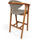 Ver mais imagens de Kit 04 Banquetas Alta para Cozinha Bancada Bar Sala de Jantar Fixa Cecília L02 Bouclê Bege - Lyam