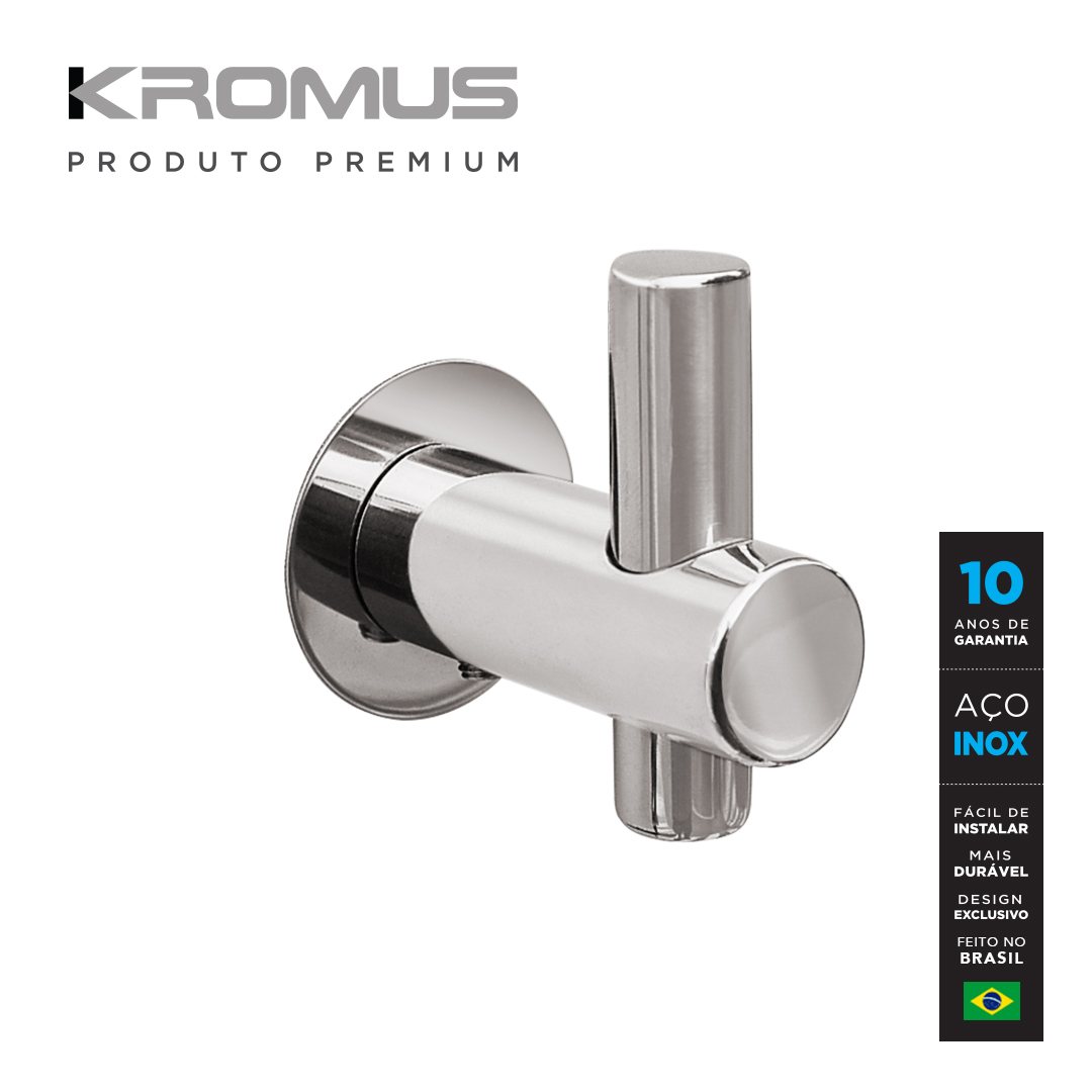 Kit Acessórios Para Banheiros 4 Peças Inox - Kromus Kitrd4 - 3