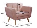 Ver imagem 4 de Conjunto 2 Poltronas Bruna Estilo Living Moderna Decoração Sala Recepção