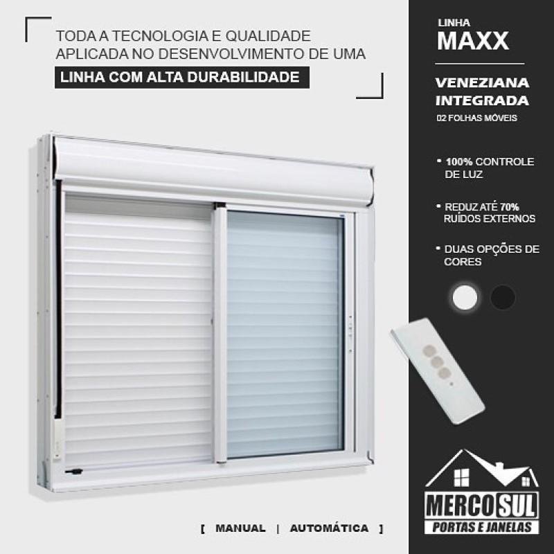 Janela Persiana Integrada Automática 110v Alumínio Branco - 120x120 - 5