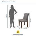 Ver imagem 4 de Conjunto Sala de Jantar Mesa Tampo MDF 4 Cadeiras Espanha Yescasa
