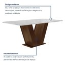 Ver imagem 7 de Conjunto Sala de Jantar Mesa Tampo Mdf 4 Cadeiras Espanha Yescasa