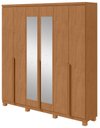 Ver imagem 2 de Guarda-roupa Casal 100%mdf Alonzo 6 Portas 4gav com Espelho e Pés Amêndoa