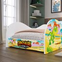 Ver imagem 3 de Cama Solteiro Infantil Dinossauro World Montessoriana Segura Decoração Quarto Menino Criança - Rpm