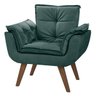 Poltrona Decorativa Opala Verde para Sala de Estar Quarto Escritório - 1