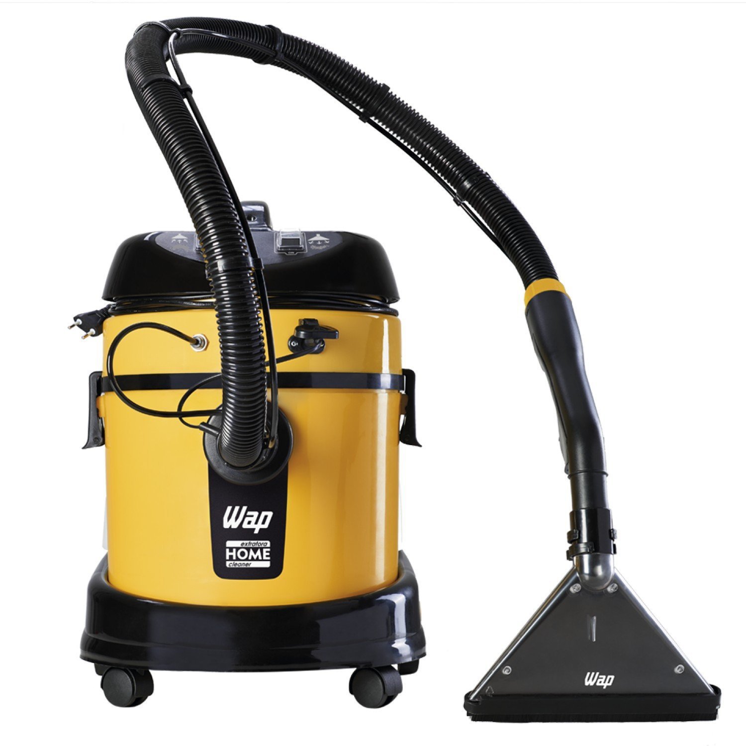 Extratora WAP HOME CLEANER Limpeza Profissional Estofados Carpetes e Pisos 1600W 220mbar 20L 127V Amarelo/Preto - 4