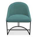 Ver imagem 4 de Kit 02 Cadeiras Poltrona de Jantar Bela Suede Base Metálica Industrial Preto - Pallazio