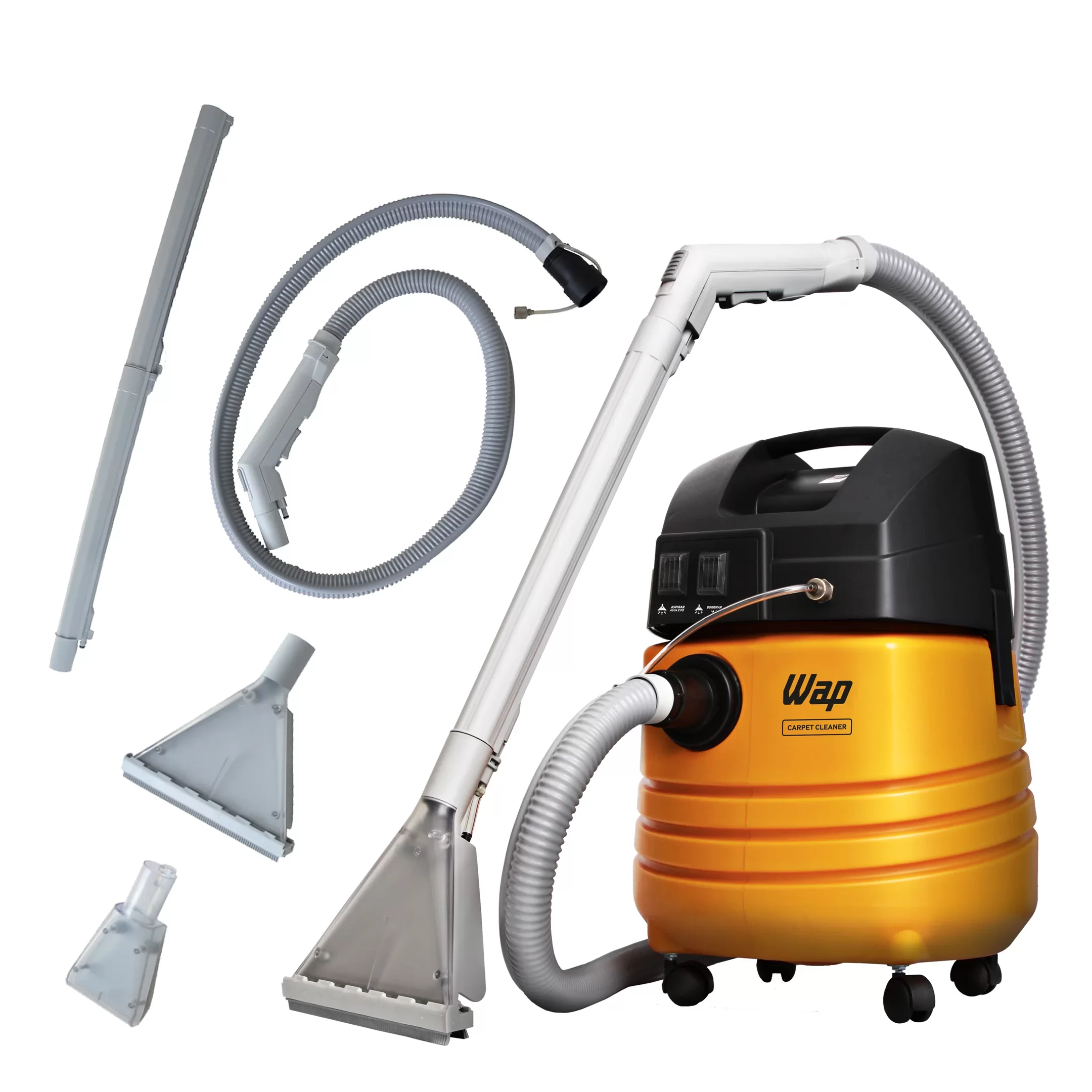 Extratora de Limpeza WAP Carpet Cleaner 1600W Uso Profissional Bocal de Sopro, Borrifa e Aspira 127V Amarelo/Preto - 3