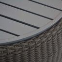 Ver imagem 4 de Mesa de Centro Corda Naval Tampo Alumínio Ripado com Champanheira - Preto