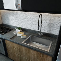 Cuba Inox Embutir Sobrepor Gourmet Quadrada Cozinha Pia 60X40 Technox - 2