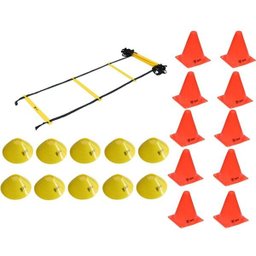 Kit Escada de Agilidade 10 Cones 10 Chapéu Chinês - 1