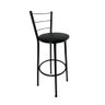 Kit 3 Banqueta Alta Preta Cozinha Gourmet Americana Balcão:marrom Claro - 6