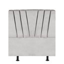 Ver imagem 1 de Cabeceira Estofada Bélgica 90cm Solteiro Para Cama Box Quarto Suede Cinza Claro - Gat Magazine