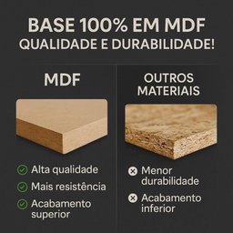 Mesa de Jantar Retangular Tampo Mdf 180cm Mesa para 6 Pessoas Julieta Cimol Cinamomo - 3