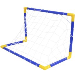 2 Golzinho de Futebol Mini Trave Gol Infantil com Rede Plástico Desmontável 76x48 Importway BW144 - 5