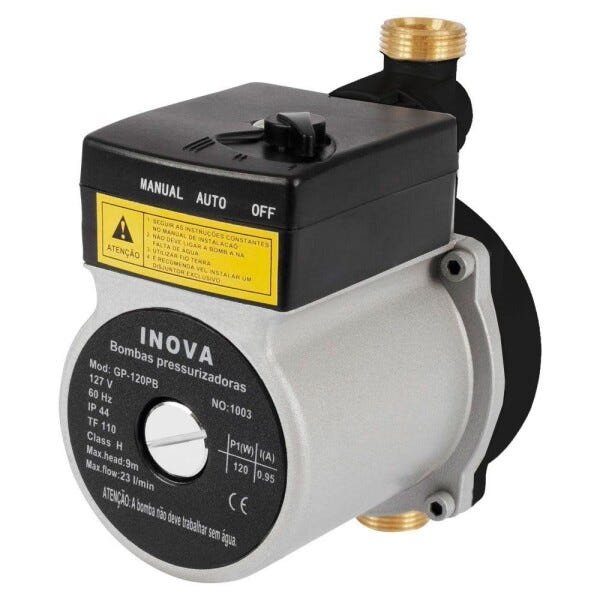 Bomba pressurizadora INOVA GP 120 Nylon - PPA - 127v