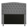 Cabeceira Greta Para Cama Box Queen 160 cm Linho - D'Rossi - Cinza - 3